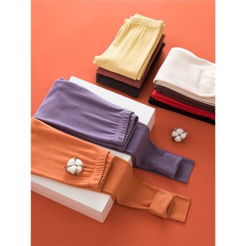 雙面德絨保暖褲女士無痕自發熱秋褲緊身加絨加厚內穿棉毛褲秋冬季