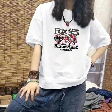 【台灣出貨】100%純棉短袖 韓版🌷大尺碼上衣 短袖t恤女 ins風 寬鬆上衣 純棉t恤 短袖上衣女 休閒百搭 顯瘦遮肉