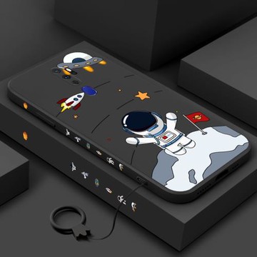 太空宇航員oppoa11手機殼個性創意oppoa11x側邊圖案oppoa9全包潮男新款oppoa9x軟殼oppoa5防摔女a7x保護套ins