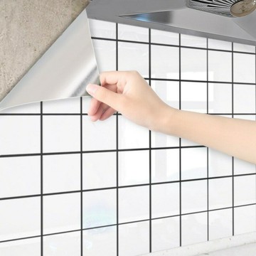 【防火耐高溫】廚房防油貼紙 牆貼 防水貼紙 自粘牆紙 灶臺貼 防潮牆貼 大理石紋 耐高溫易清潔 灶臺牆面防油汙