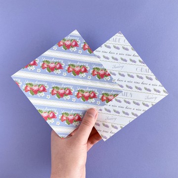 剪貼圖案紙 糖果包裝紙 Blue