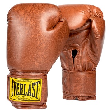 EVERLAST 1910 經典雙手拳擊手套組  14號  1套  褐色