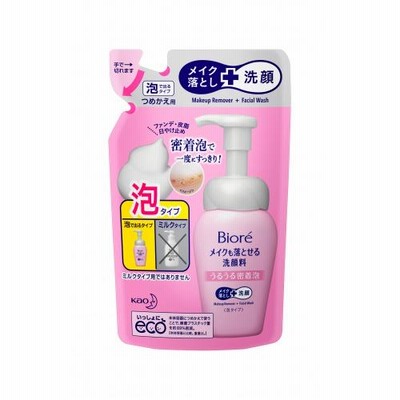 花王　ビオレ　メイクも落とせる洗顔料密着泡　つめかえ 140ml