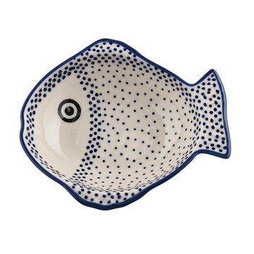 醬料碟 波蘭陶 純淨物語系列 魚形醬料碟 13cm 波蘭手工製