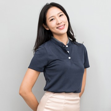 O5 PRO｜奇異POLO－女版/立領 (西裝藍)