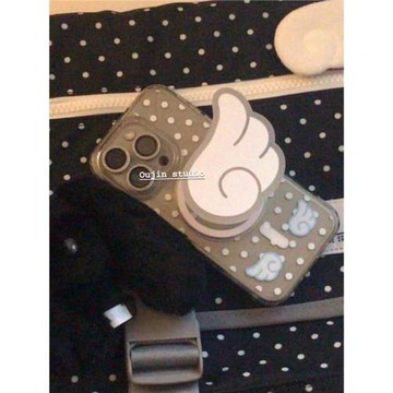 韓系ins小眾設計可愛少女心星星波點天使翅膀iphone16promax/15/14磁吸透明手機殼保護套蘋果防摔簡約