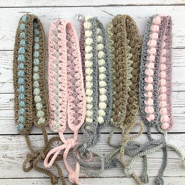 毛線鉤織髮帶/髮飾/髮箍