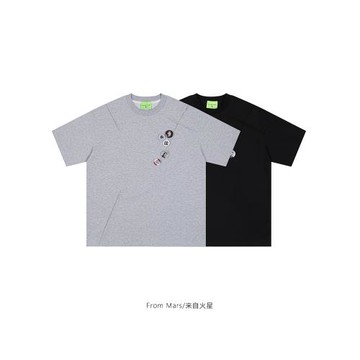 From Mars 時尚證明 復古oversize圓領休閑寬松bf百搭男女短袖T恤