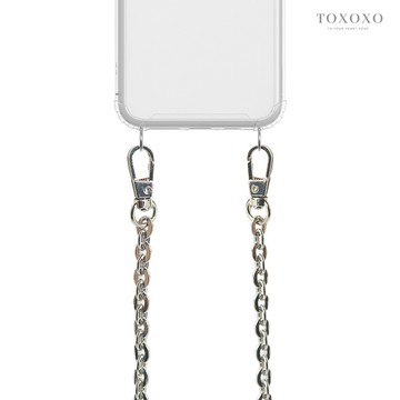 【 TOXOXO 】時尚隨行｜銀色圈圈：Classic金屬鏈條長掛繩/背帶