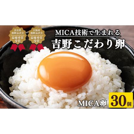 ふるさと納税 吉野こだわり卵 MICA卵 1箱 L寸（30個） 奈良県吉野町