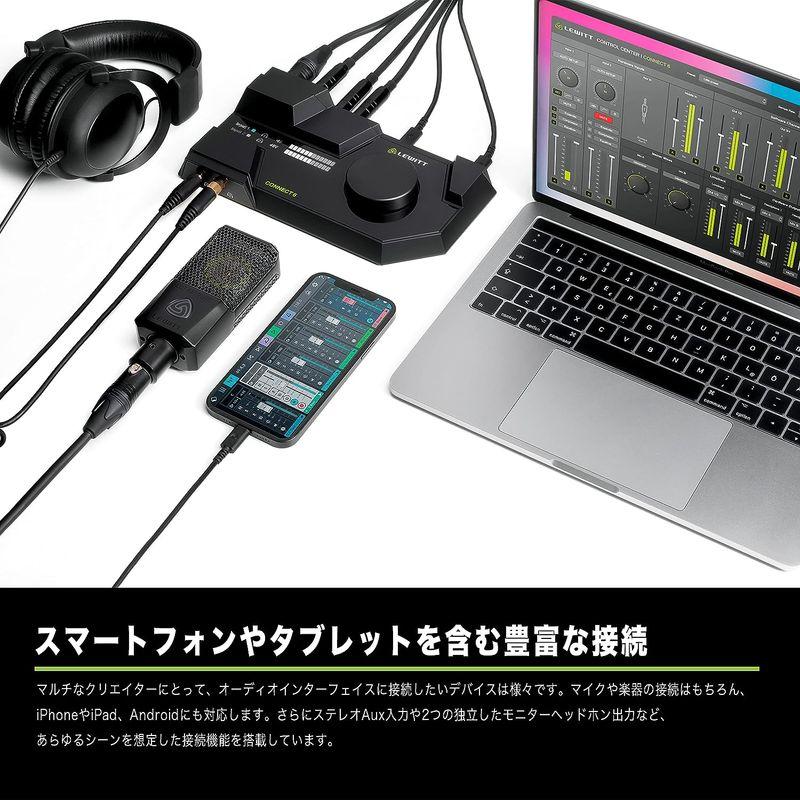 LEWITT オーディオインターフェース usb DTM 音楽制作 録音 生配信 ループバック CONNECT