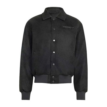 ADIDAS MUNICH 93 PLEATHER JACKET 人造皮革 夾克 外套 黑色 KR9128 [國內代購]