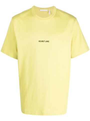 Helmut Lang - logo-print cotton T-shirt - men - Cotton - L - Green