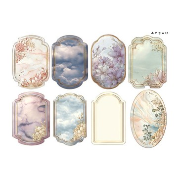 【9 月新品】20-147-0378 裁切紙 幻想復古浪漫咖啡廳
