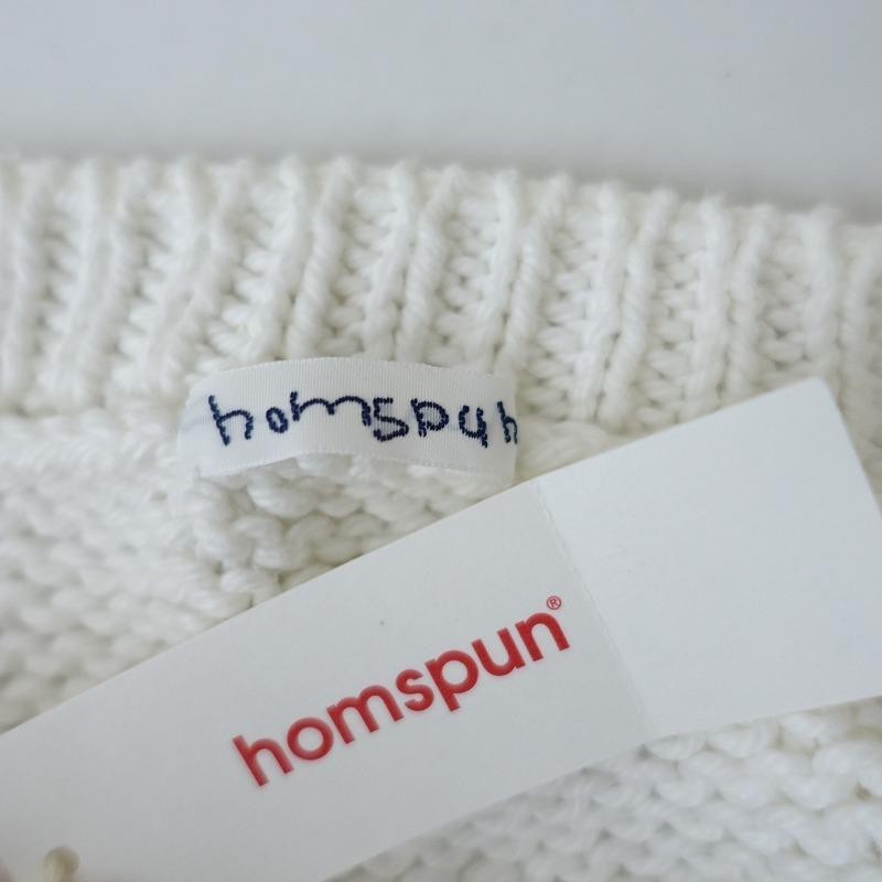 美品/定価2.3万】ホームスパン homspun *コットンベスト*Fオフホワイトサイドスリット無地0422【91E22】 | LINEブランドカタログ