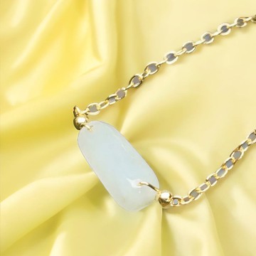 冰糯種翡翠14K包金手鍊 | 天然緬甸玉翡翠A貨 | 送禮