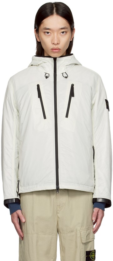 Stone Island 灰白色可收纳式填充夹克