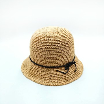 Miranda Handmadex覓品竹北手作店-手工拉菲草編織帽-B款