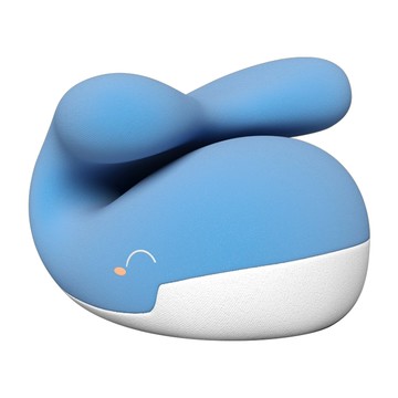 bebehome 小鯨魚造型午睡枕 記憶棉填充 柔軟親膚 頭頸支撐 手臂環抱設計  20 x 18 x 15cm  藍色