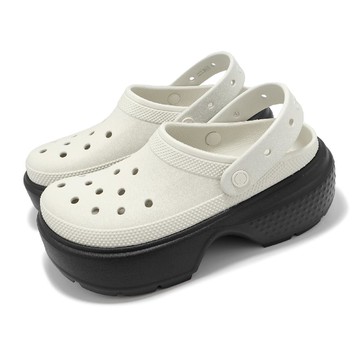 洞洞鞋 Stomp Clog 男鞋 女鞋 亞麻白 黑 雪屋克駱格 厚底 涼鞋 休閒鞋 2093471HR