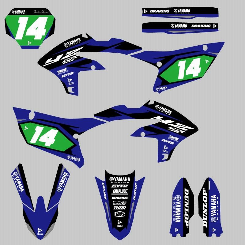 YZ450F YZ250F ポリスポーツ外装セット デカール付き 未使用外装一式 YZ450F YZ250F ポリスポーツ外装セット デカール付き 未使用外装一式