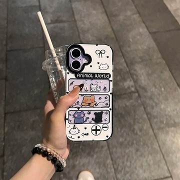 ✨防摔手機殼✨扭扭蛋卡通貓咪適用蘋果17/16promax手機殼15/14三合一13/12/11軟