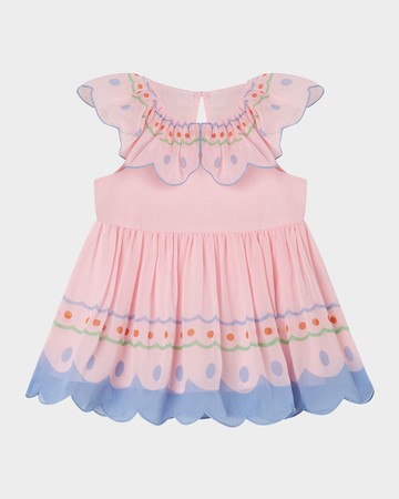 Girl's Ruffle Butterfly Georgette Dress, Size 12M-36M