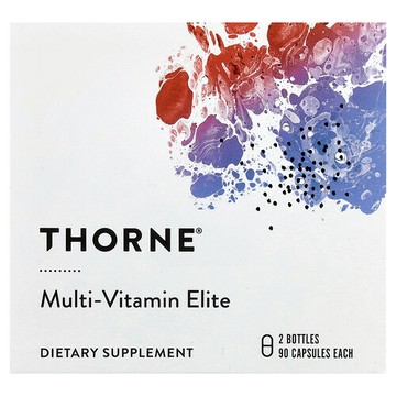 Thorne, 複合維生素精華，早晚使用，2 瓶，每瓶 90 粒膠囊