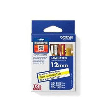 【Brother 兄弟】TZe34M3 特強過膠保護層標籤帶