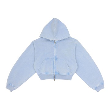 alexanderwang 水晶鑲嵌拉鍊連帽外套（寬鬆版型）