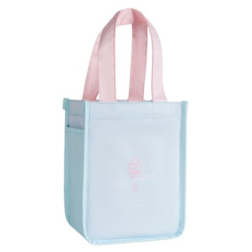 Oolab 良杯製所 冰淇淋甜心撞色輕量提袋 14.4 x 10.5 x 20cm  海鹽藍  1個