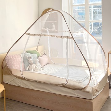 comet Home 有底層的彈開式蚊帳  SS(200 x 120 x 140cm)  米色