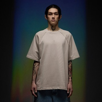 【BLACK LABEL】寬鬆短T 圓領短T 男生短T 休閒短T 素色短T 中性上衣 短袖上衣 短T T恤 上衣 短袖