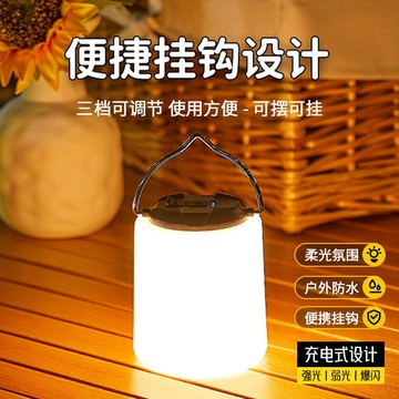 🔥在臺出貨🔥露營戶外超亮燈掛式超長續航帳篷節能家用充電應急照明夜市擺攤