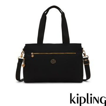Kipling 墨黑金拉桿行李袋電腦包-ELYSIA WORK S