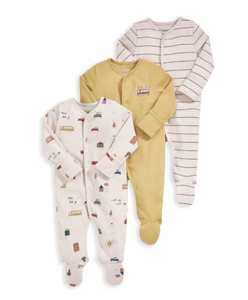 簡單旅程-連身衣3件組6-9m