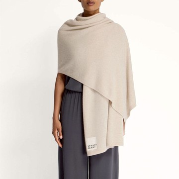 Strathberry - Westray Cashmere Travel Wrap - Natural