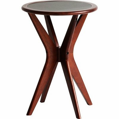 サイドテーブル コンソールテーブル 飾り台 置台 花台 ベッド横 ソファ横 ベッドサイド ソファサイド 木製 丸型 円型 ブラウン おしゃれ レトロ 北欧 通販 Lineポイント最大get Lineショッピング