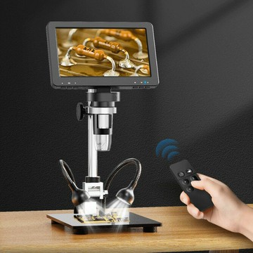 {可打統編 超低價}HDMI 7寸高清1200倍維修數碼顯微鏡高清電子顯微鏡硬幣專業檢測