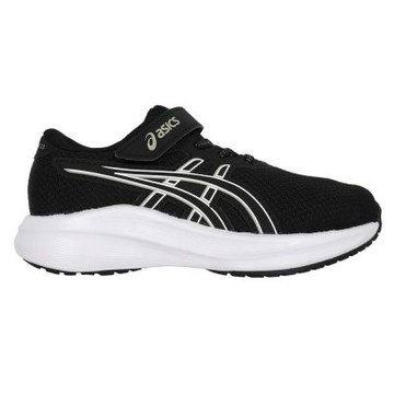 ASICS PRE EXCITE 11 PS 男女中童運動鞋-運動 魔鬼氈 1014A375-001 黑灰白