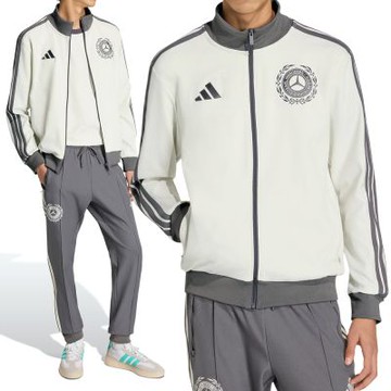 Adidas MER SA ICN TT 男款 岩灰暖白色 立領 修身 運動 外套 KE8270