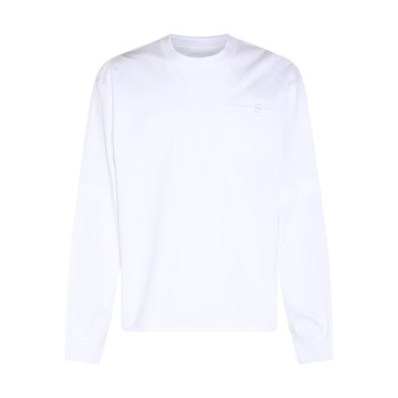 Sacai - White Cotton T-shirt