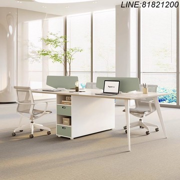 公司現貨 免運速發 開立發票 辦公家具 辦公桌椅組合  職員辦公桌簡約現代辦公室員工隔斷2/46人工位多人帶屏風桌椅組合 量大價優 支持訂製 支持安裝
