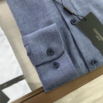 剪標雅家專柜2025男士襯衣非DP免燙高支全棉商務休閑長袖襯衫B113