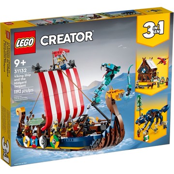 ||高雄 宅媽|樂高 積木|| LEGO“31132  維京海盜船和塵世巨蟒“