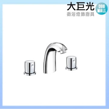 【大巨光】海豚灣臉盆三孔雙槍水龍頭-8吋(TB-0803)