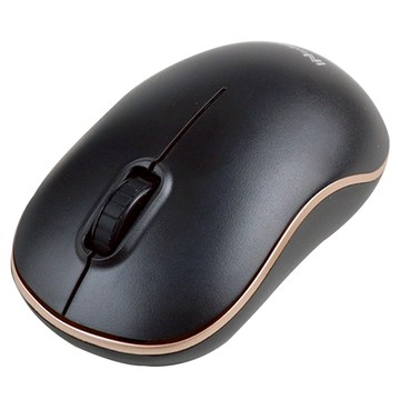 infotec 英富達 2.4G無線靜音滑鼠 1000-1200-1600DPI 左右手通用  INF-MW-05  黑金色