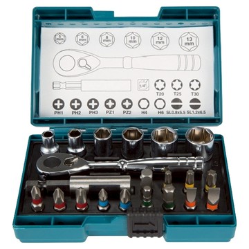 Makita 牧田 台灣公司貨 六角套筒21件組 B-54081  1套