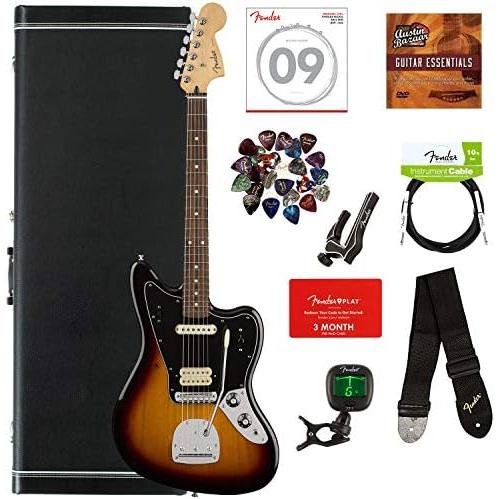 フェンダーPlayer Jaguar Pau Ferro Bundle with Hard Case, Tuner, Strap, Instrumen