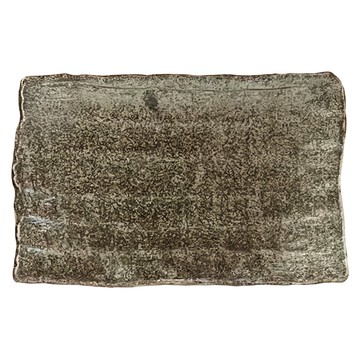 備前茶金角盛皿 - 角盛皿 陶瓷日本制  32.5 x 20.3 x 3.5cm  單一顏色  1個